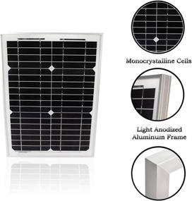 img 3 attached to 🌞 High Quality HQRP 12W 12V Solar Panel for Efficient Charging of Street Lights, Homes, Security Cameras, Gardens, RVs, and Boats