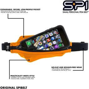 img 2 attached to 🏃 SPIbelt Running Belt Large Pocket: The Perfect Waist Pack for Runners and Athletes - No-Bounce Sport Pouch for iPhone 6, 7, 8-Plus, X
