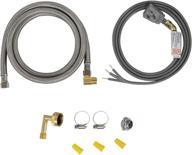 🧰 dishwasher installation kit with 6 feet hose, 3 wire power cord, and 90 degree plug head - certified appliance accessories логотип