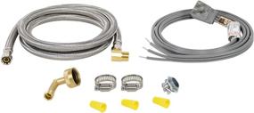 img 3 attached to 🧰 Dishwasher Installation Kit with 6 Feet Hose, 3 Wire Power Cord, and 90 Degree Plug Head - Certified Appliance Accessories