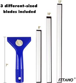 img 2 attached to 🪟 ITTAHO All Purpose Squeegee: Versatile Window Cleaner for Car, Auto, Mirror, Glass, and More - 8", 10", 12" Options