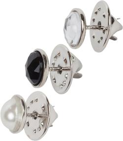 img 2 attached to 💎 Trenton Gifts Cover Up Buttons - Set of 3 - Pearl Black Diamond