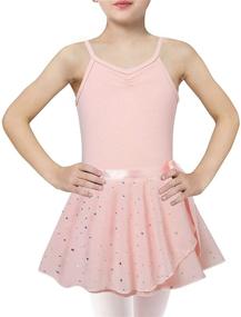 img 2 attached to Ballet Leotards for Girls: Dance Dress with Shiny Sequin Skirt, Removable Ballerina Outfits, Ideal for Ages 3-9 Years