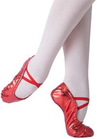 img 2 attached to 🩰 Girls Ballet Dancing Shoes - MSMAX Girls' Shoes for Enhanced Performance