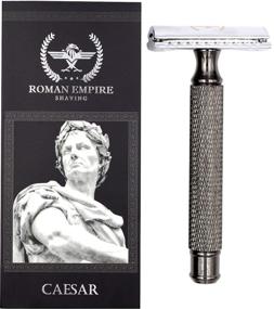 img 3 attached to 💈 ROMAN EMPIRE SHAVING Caesar Gun Metal Double Edge Safety Razor: 20 Blades Sampler Pack (Astra, Platinum, Rubie, Rapira)