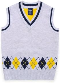 img 4 attached to 🧥 Gentleman Sleeveless Pullover Waistcoat for Toddler Boys' Sweaters