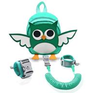🦉 secure your toddler with our owl design backpack leash - preschool accordion kid harness with 8.2 feet wrist leash logo