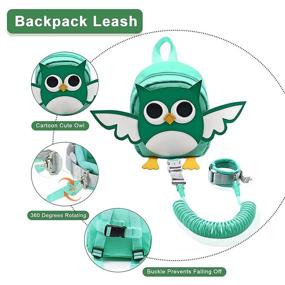 img 2 attached to 🦉 Secure Your Toddler with our Owl Design Backpack Leash - Preschool Accordion Kid Harness with 8.2 Feet Wrist Leash