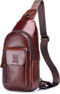 🎒 versatile bullcaptain multi pocket backpack shoulder crossbody: the ultimate carry-all solution logo