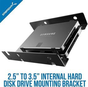 img 3 attached to 🔧 Sabrent BK-HDDF: Transform Your 2.5 Inch to 3.5 Inch HD with Our Mounting Bracket Kit!