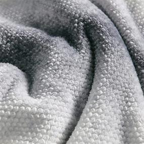 img 3 attached to Bedsure Grey Fleece Throw Blankets - Cozy Lightweight 🛋️ Soft Throws for Couch and Sofa, 50 x 60 Inches