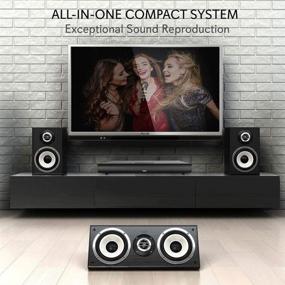 img 1 attached to 📺 Pyle Upgraded 2018 TV Soundbar Soundbase Bluetooth - Wireless Surround Sound System for TV's With Built-in Subwoofer, Remote Control, AUX RCA Optical Digital Inputs for TV PC - PSBV600BT