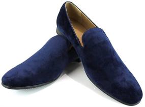 img 2 attached to AZAR MAN Velvet Loafer Tudors Men's Shoes - Stylish Loafers & Slip-Ons