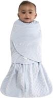 👶 halo sleepsack swaddle, 3-way adjustable wearable blanket, tog 3.0, velboa, blue plush dots, small size, 3-6 months logo