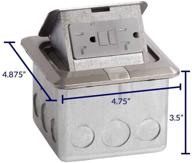 lew electric square stainless steel pufp gfi electrical receptacle логотип