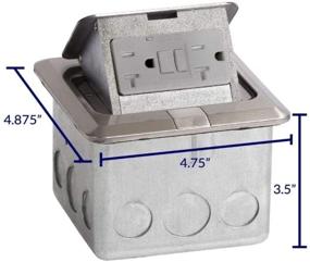 img 2 attached to Lew Electric Square Stainless Steel PUFP GFI Electrical Receptacle