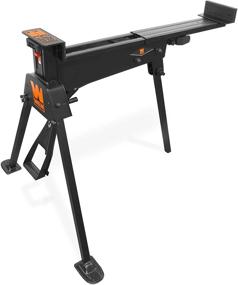 img 3 attached to 🪚 WEN WA600: Portable Clamping Saw Horse Work Bench with 600-Pound Capacity & Non-Marring Jaws - A Game-Changer for Efficient Woodworking