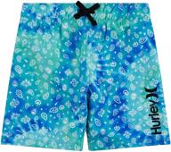 🩳 hurley boys trunks multi print: the perfect swimwear for boys' clothing logo