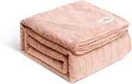 rose pink twin size flannel fleece blanket – soft, cozy, and warm blanket for bed, couch, sofa, travel, camping, and pet logo