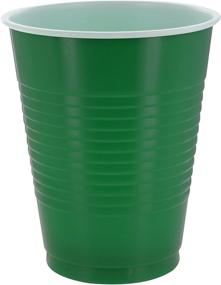 img 1 attached to 🍾 Premium Amcrate Green Colored 18-Ounce Disposable Plastic Party Cups - Perfect for Weddings, Parties, Birthdays, Dinners, Lunches. (Pack of 50)