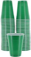 🍾 premium amcrate green colored 18-ounce disposable plastic party cups - perfect for weddings, parties, birthdays, dinners, lunches. (pack of 50) logo