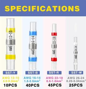 img 3 attached to 🔌 High-Quality Haisstronica Connectors for Marine Applications: Heatproof, Weatherproof, and Butt Connectors