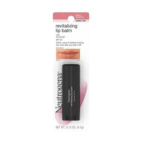 img 3 attached to Neutrogena Revitalizing Tinted Lip Balm in Petal Glow - Moisturizing SPF 20 Sunscreen, Soothing Sheer Balm (40.15 oz)