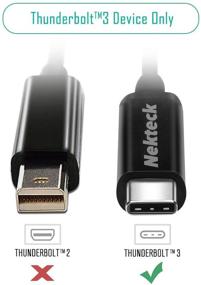 img 2 attached to 🎥 Nekteck Certified Thunderbolt 3 to Dual 4K HDMI Adapter Converter for Mac and Windows - Support 2 UHD 4K 60Hz Displays - USB-C Not Supported