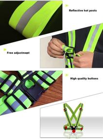 img 1 attached to 🌟 NKTM Reflective Vest: Maximize Safety & Comfort for Early Morning & Night Activities - Running, Jogging, Cycling, Walking (Unisex)