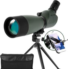 img 4 attached to 🔭 ESSLNB 25-75 x 70 BAK4 Monocular Telescope with Tripod Phone Adapter - Compact Waterproof Spotting Scope, Ideal for Target Shooting, Hunting, and Bird Watching