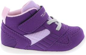 img 3 attached to TSUKIHOSHI Racer Purple Pink Boys' Shoes for Kids