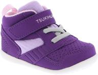 tsukihoshi racer purple pink boys' shoes for kids logo