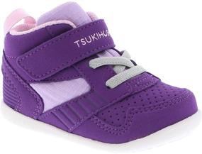 img 4 attached to TSUKIHOSHI Racer Purple Pink Boys' Shoes for Kids