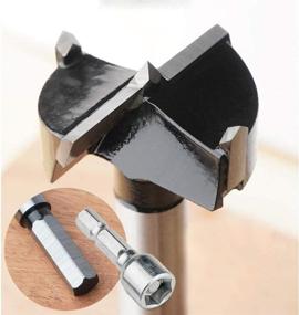 img 1 attached to 🔩 Ultimate Precision: 35mm Concealed Hinge Jig with Clamp - Forstner Drill Bit - Drilling Guide - Hole Punch Locator Kit - Woodworking Cabinet Door Installation Tool - High-Grade Aluminum Alloy