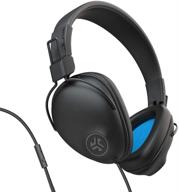 🎧 jlab studio pro over-ear headphones: wired with tangle-free cord, cloud foam cushions, c3 sound, black logo