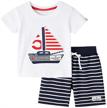 toddler sleeve sailboat t shirt stripe boys' clothing logo