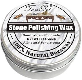 img 4 attached to TooGet Stone Seasoning Beeswax Furniture Polish & Restoration Care - Protect & Enhance Marble Furniture, Ceramic Tiles, Stone Floor, Walls & More - 7OZ