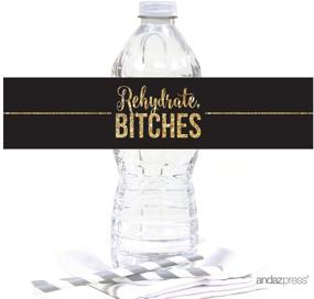 img 4 attached to 🥂 Andaz Press Cheers Bitches Bachelorette Party Water Bottle Label Stickers: 20-Pack, Fun and Stylish Collection!