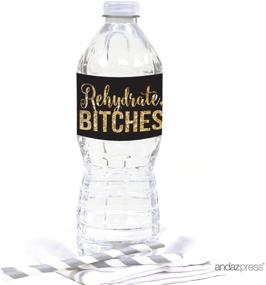 img 3 attached to 🥂 Andaz Press Cheers Bitches Bachelorette Party Water Bottle Label Stickers: 20-Pack, Fun and Stylish Collection!