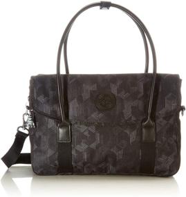 img 4 attached to Kipling Superworker S in 👜 Mysterious Grid: Women's Stylish and Functional Bag