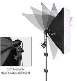 img 2 attached to 50x70CM Professional Softbox Lighting Kits: Continuous Light System Soft Box for Photo Studio Equipment, Ideal for Photography