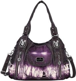 img 4 attached to Angel Kiss AK812 5P Women's Handbags, Shoulder Bags, and Satchels with Wallets