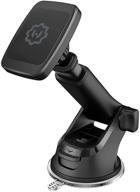 wixgear magnetic phone car mount: universal holder for cell phones & tablets with long arm - windshield & dashboard mount logo