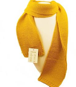 img 2 attached to 🧣 Детский мягкий вязаный шарф Dolores - модный однотонный цвет для тепла и стиля во время зимы