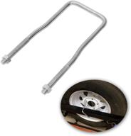 hydraker u-bolt spare tire carrier holder: side mount for 4 or 5 lug, zinc plated - top quality solution logo