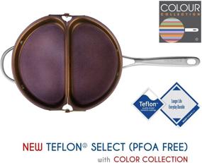 img 1 attached to 🍳 TECHEF - Сковорода для фриттаты и омлета с новым покрытием Teflon Select/Non-Stick, без PFOA - фиолетовая