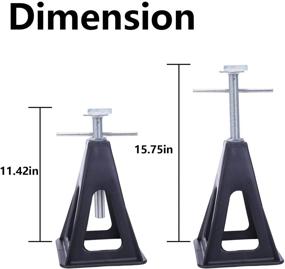 img 3 attached to 🏕️ Homeon Wheels Plastic Stabilizer Stack Jacks: Support Up to 6610 lbs for RVs, Trailers & More (4 Packs)