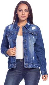 img 4 attached to Blue Age Womens Jacket JKL4032