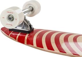 img 2 attached to Flybar Pintail Cruiser Longboard Skateboards 36” x 9.6 - Strong & Lightweight 7 Ply Canadian Maple Complete Skateboards - Smooth 70mm 78A PU Wheels - High Speed ABEC 7 Bearings