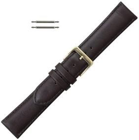 img 1 attached to 🕒 Classic Brown Leather Watchband Replacement